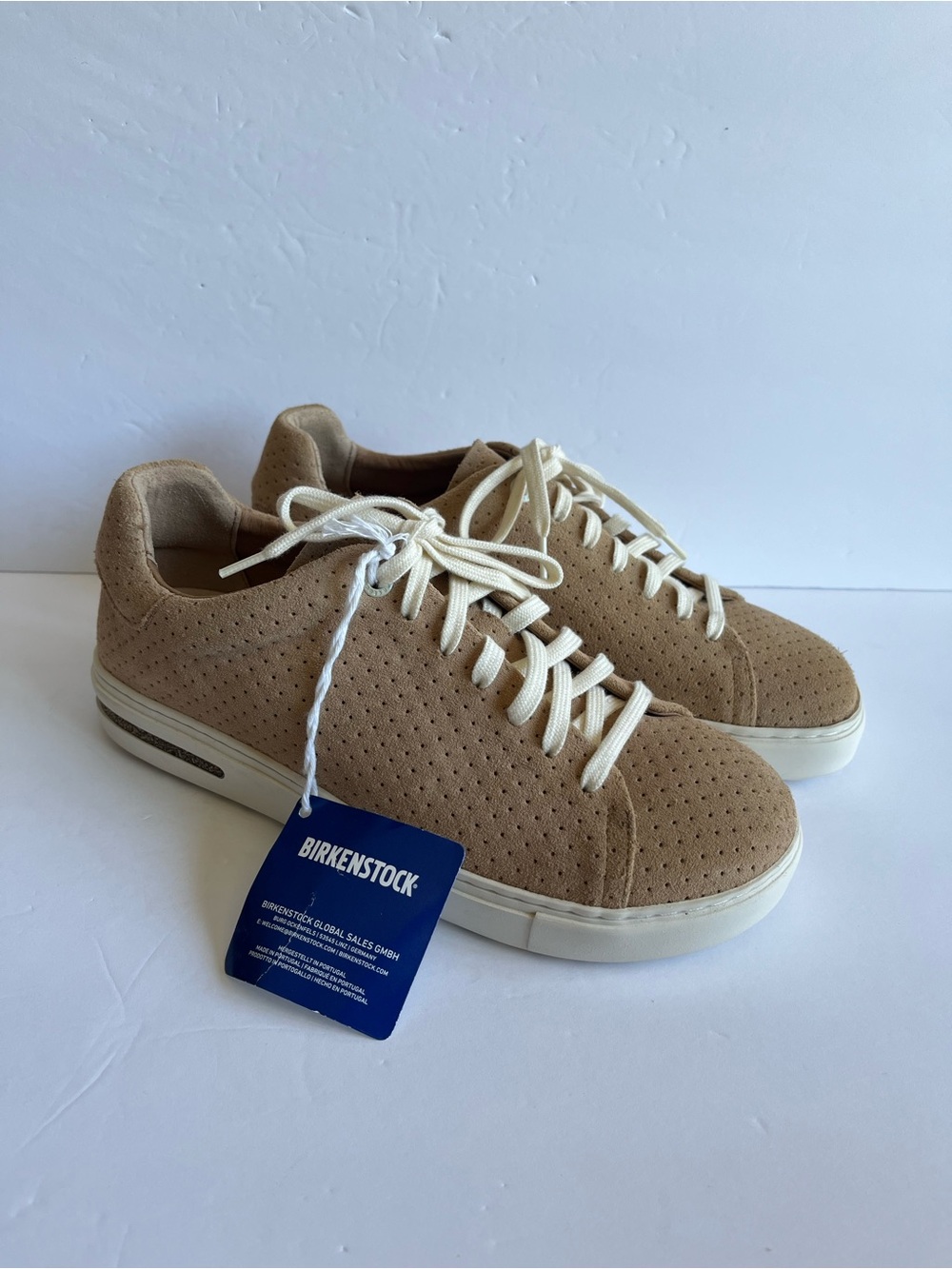 Birkenstock Women’s Bend low suede embossed leather sneaker